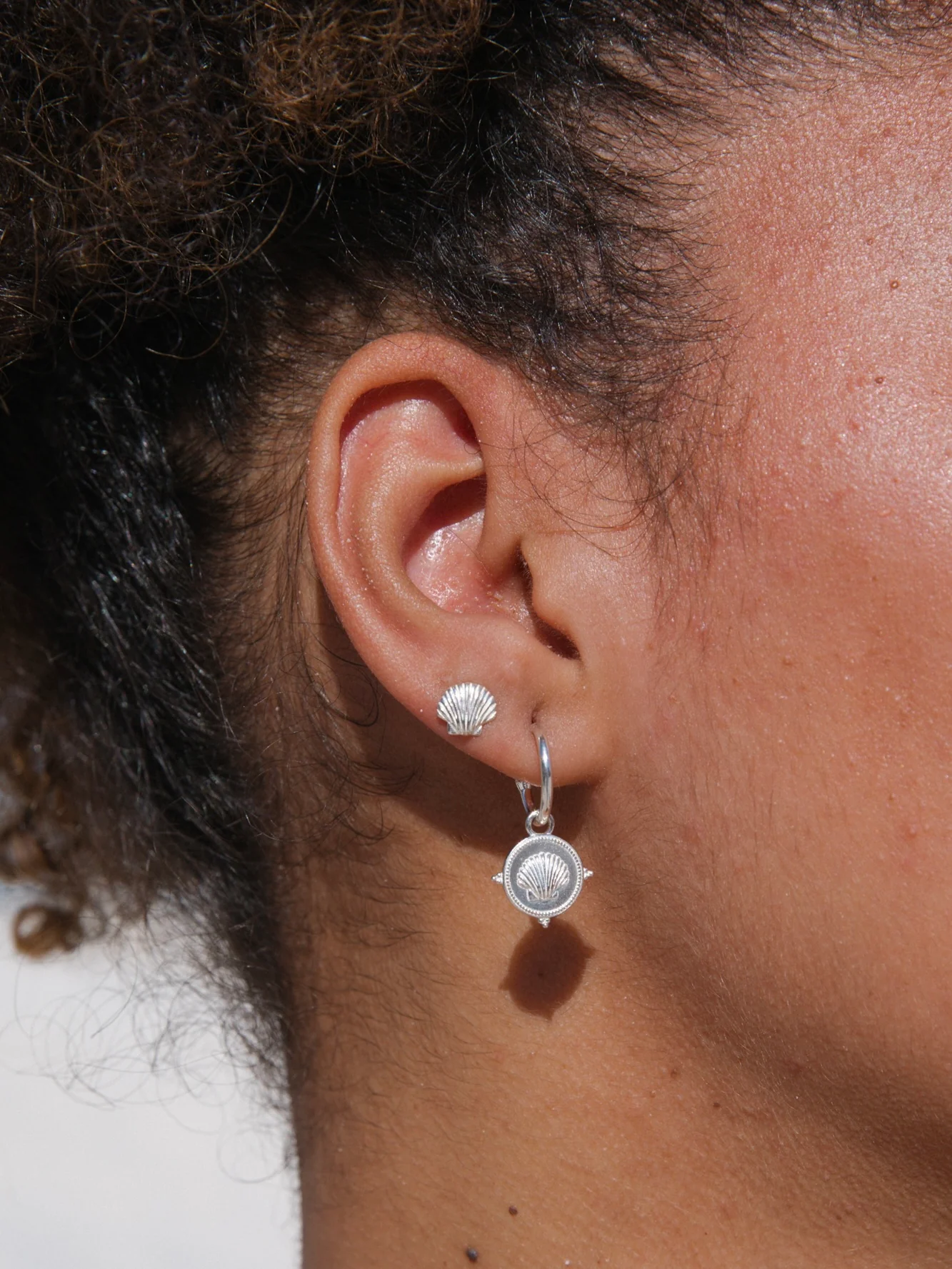 Callico Sun Studs in Sterling Silver - Image 3