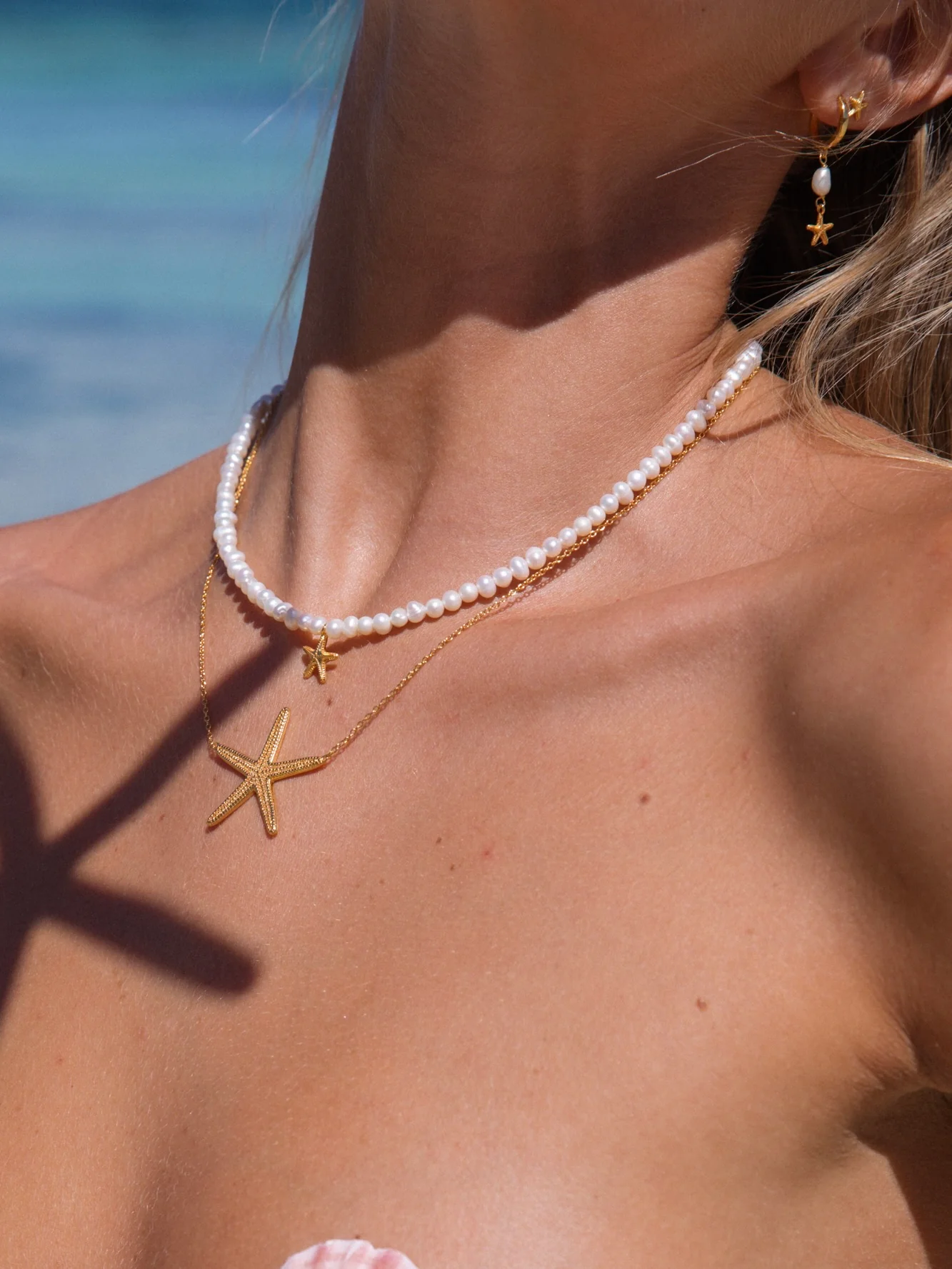 Island Sun Necklace in 18k Gold Vermeil - Image 8