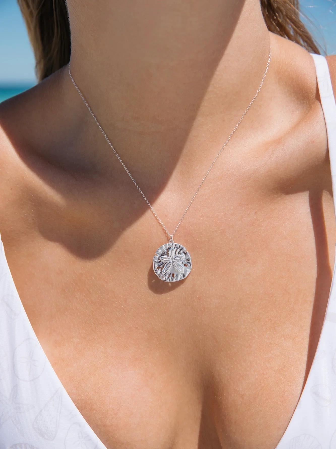 Sand Dollar Set in Sterling Silver - Image 3